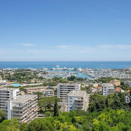Smart Flat In Sea View Ac Parking And Pool Appartement Antibes