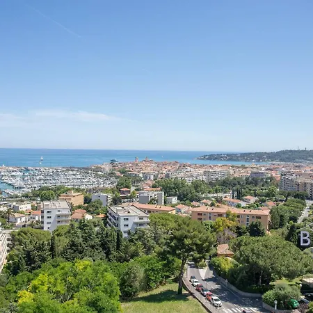 Smart Flat In Sea View Ac Parking And Pool Antibes